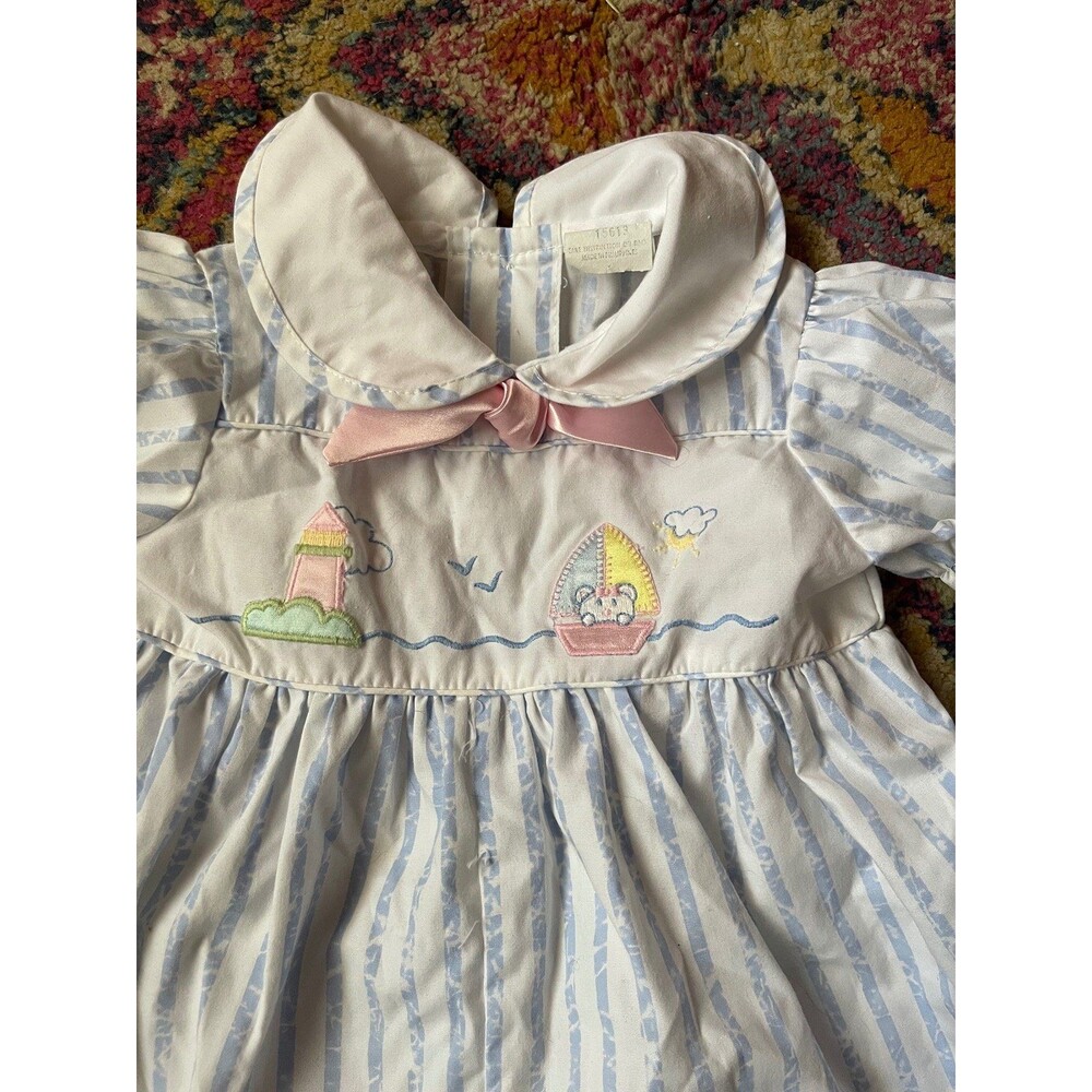 Vintage Striped beachy Romper